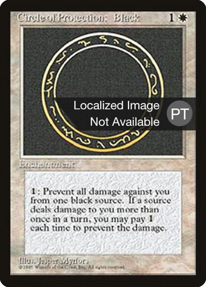 Circle of Protection: Black [Fourth Edition (Foreign Black Border)] | Play N Trade Winnipeg