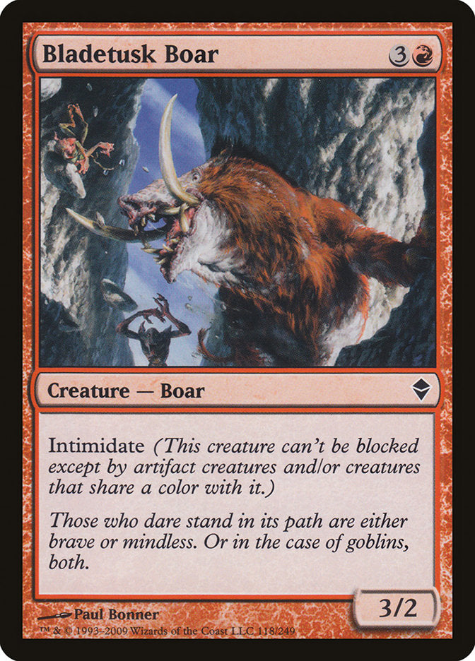 Bladetusk Boar [Zendikar] | Play N Trade Winnipeg