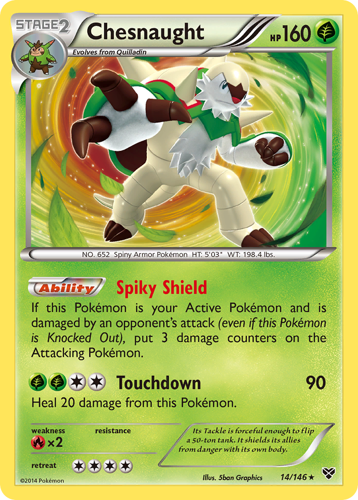 Chesnaught (14/146) [XY: Base Set] | Play N Trade Winnipeg