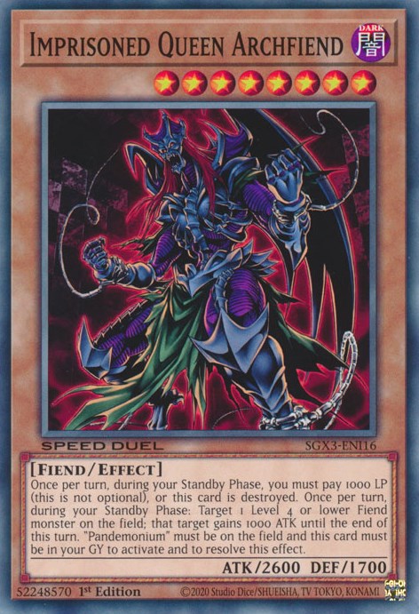 Imprisoned Queen Archfiend [SGX3-ENI16] Common | Play N Trade Winnipeg