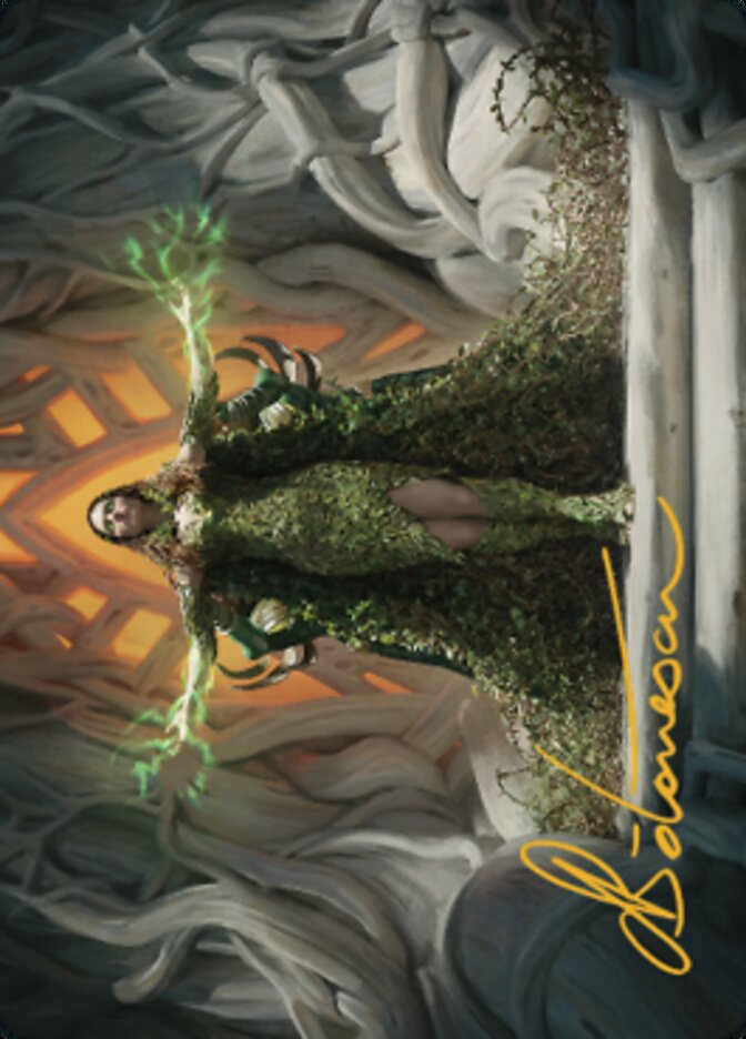Titania, Voice of Gaea Art Card (Gold-Stamped Signature) [The Brothers' War Art Series] | Play N Trade Winnipeg