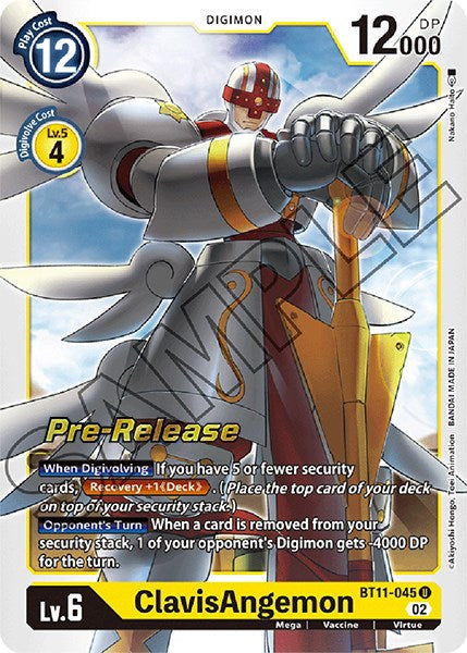 ClavisAngemon [BT11-045] [Dimensional Phase Pre-Release Promos] | Play N Trade Winnipeg