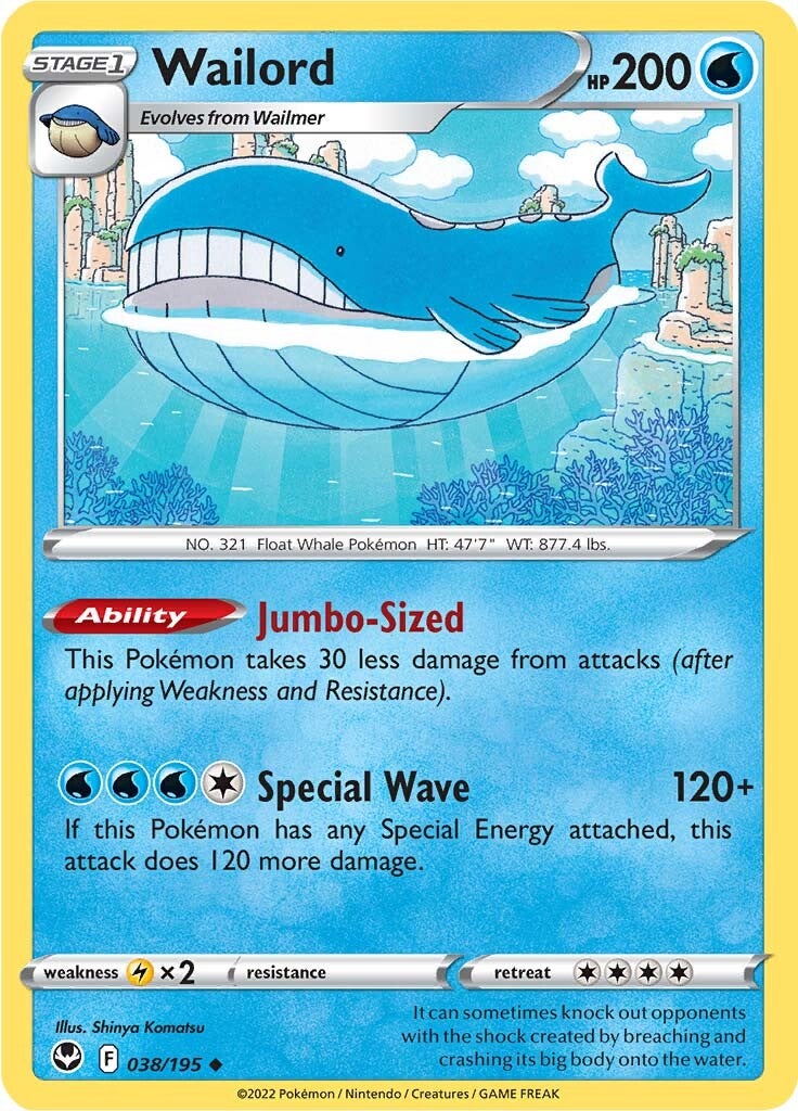 Wailord (038/195) [Sword & Shield: Silver Tempest] | Play N Trade Winnipeg