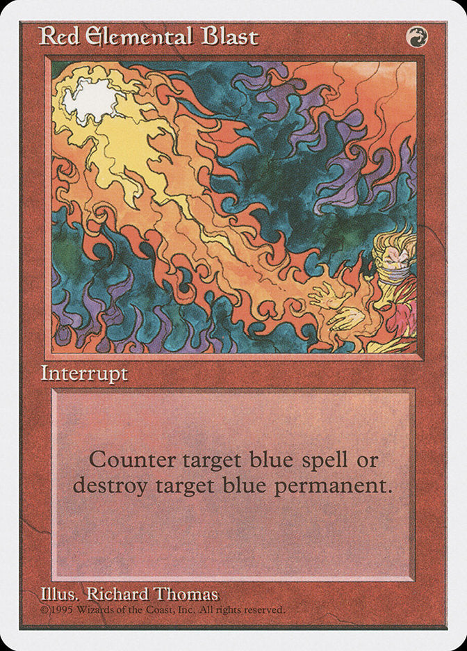 Red Elemental Blast [Fourth Edition] | Play N Trade Winnipeg