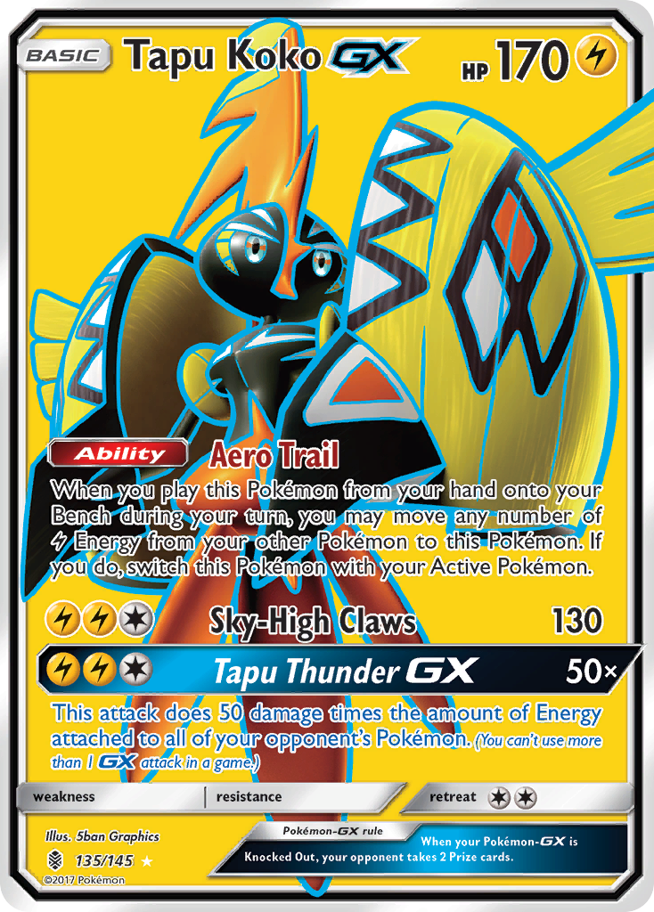 Tapu Koko GX (135/145) [Sun & Moon: Guardians Rising] | Play N Trade Winnipeg