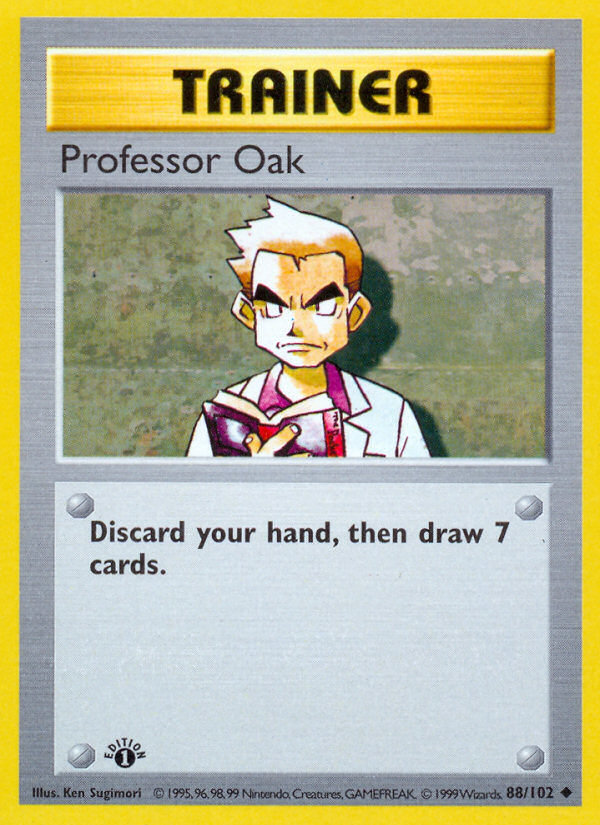 Professor Oak (88/102) (Shadowless) [Base Set 1st Edition] | Play N Trade Winnipeg