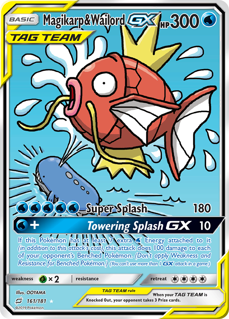 Magikarp & Wailord GX (161/181) [Sun & Moon: Team Up] | Play N Trade Winnipeg