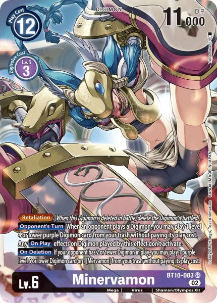 Minervamon [BT10-083] (Alternate Art) [Xros Encounter] | Play N Trade Winnipeg