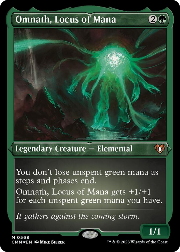 Omnath, Locus of Mana (Foil Etched) [Commander Masters] | Play N Trade Winnipeg