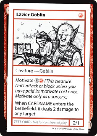 Lazier Goblin (2021 Edition) [Mystery Booster Playtest Cards] | Play N Trade Winnipeg