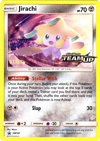 Jirachi (SM161) (Staff) [Sun & Moon: Black Star Promos] | Play N Trade Winnipeg