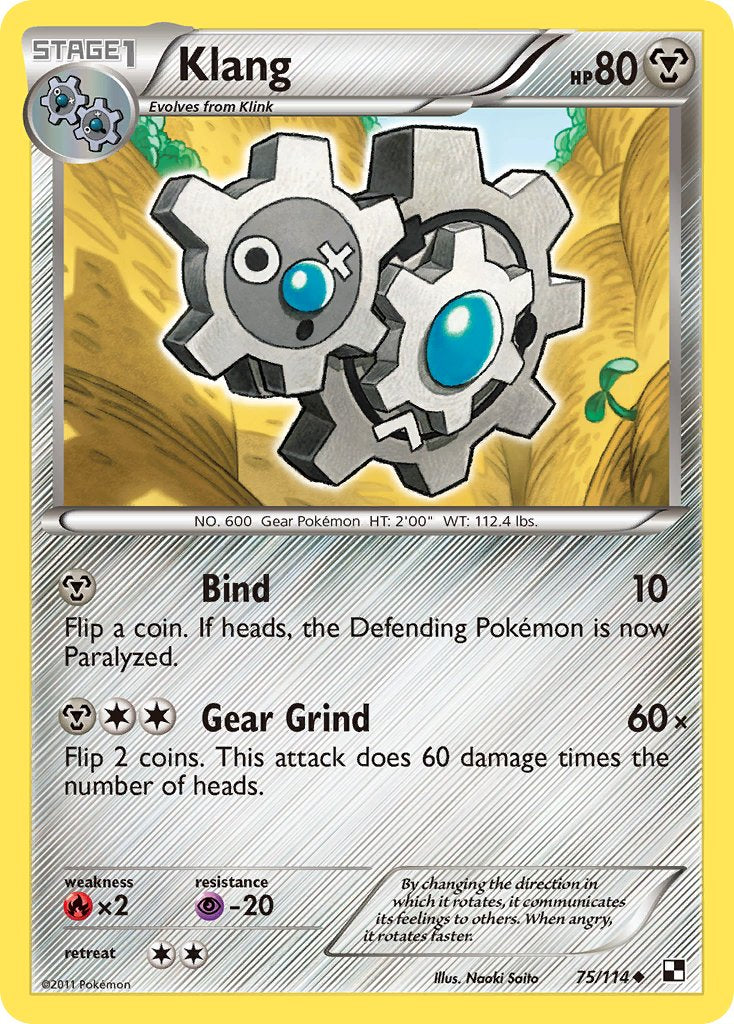 Klang (75/114) (Cracked Ice Holo) (Blister Exclusive) [Black & White: Base Set] | Play N Trade Winnipeg