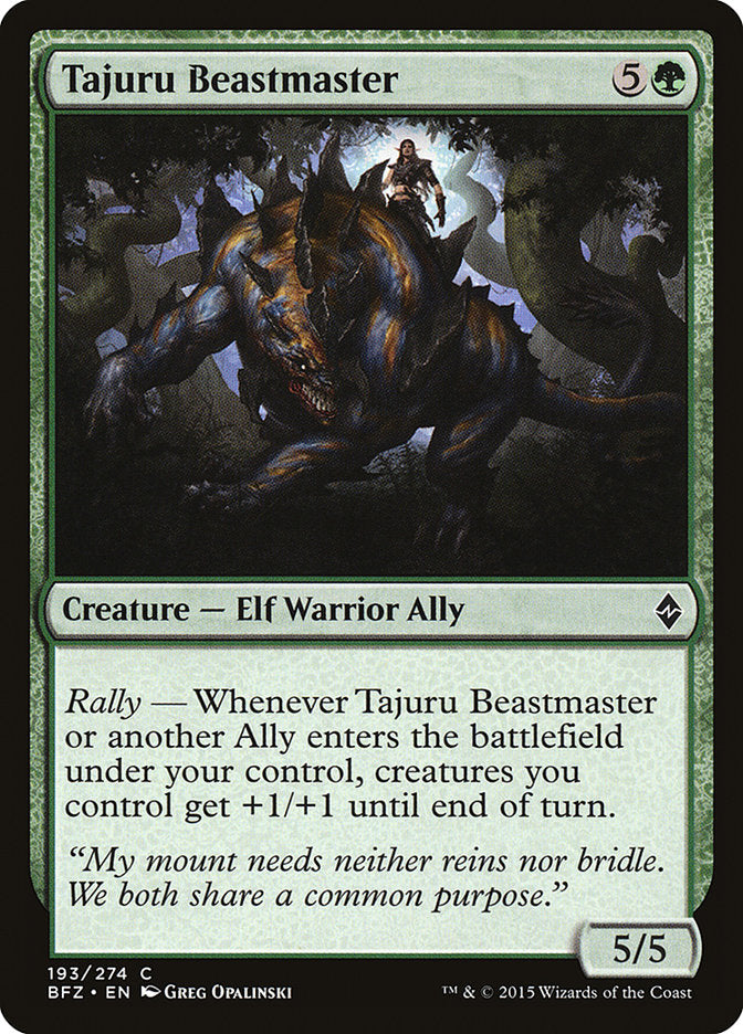 Tajuru Beastmaster [Battle for Zendikar] | Play N Trade Winnipeg