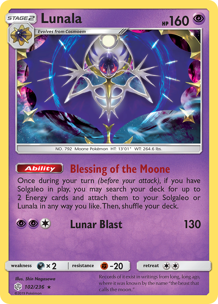 Lunala (102/236) [Sun & Moon: Cosmic Eclipse] | Play N Trade Winnipeg