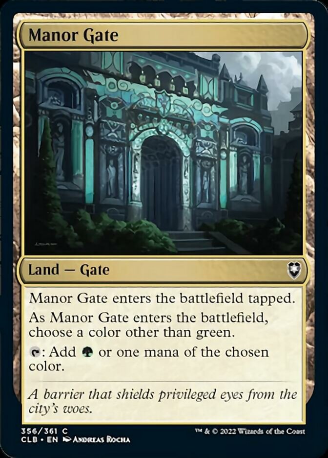 Manor Gate [Commander Legends: Battle for Baldur's Gate] | Play N Trade Winnipeg