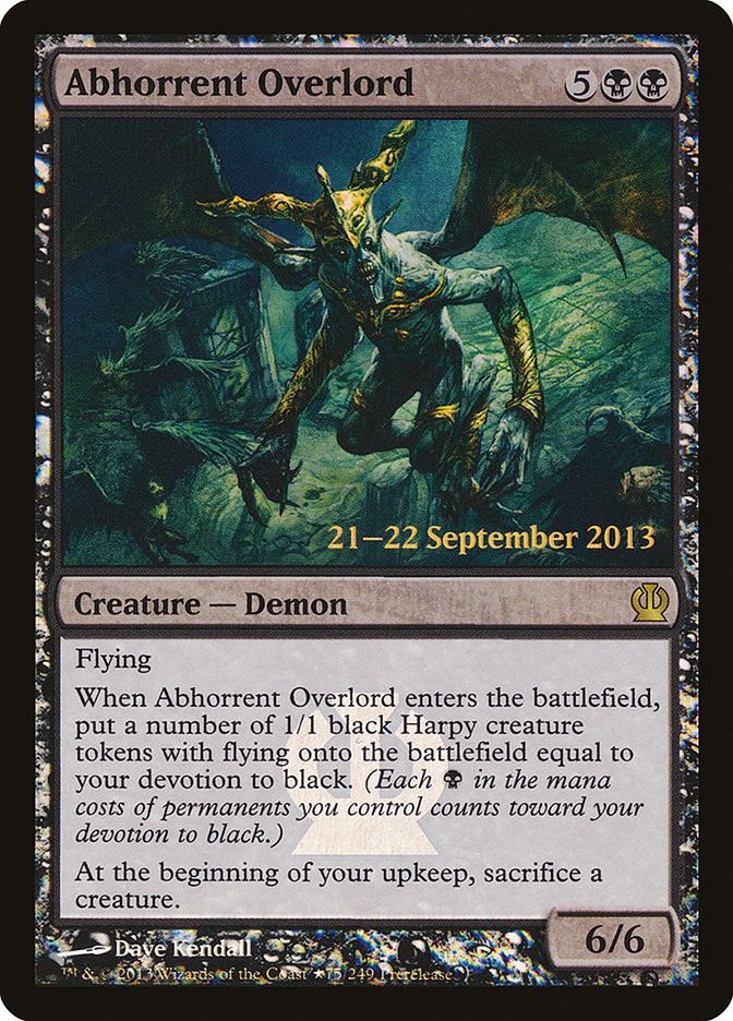 Abhorrent Overlord  [Theros Prerelease Promos] | Play N Trade Winnipeg