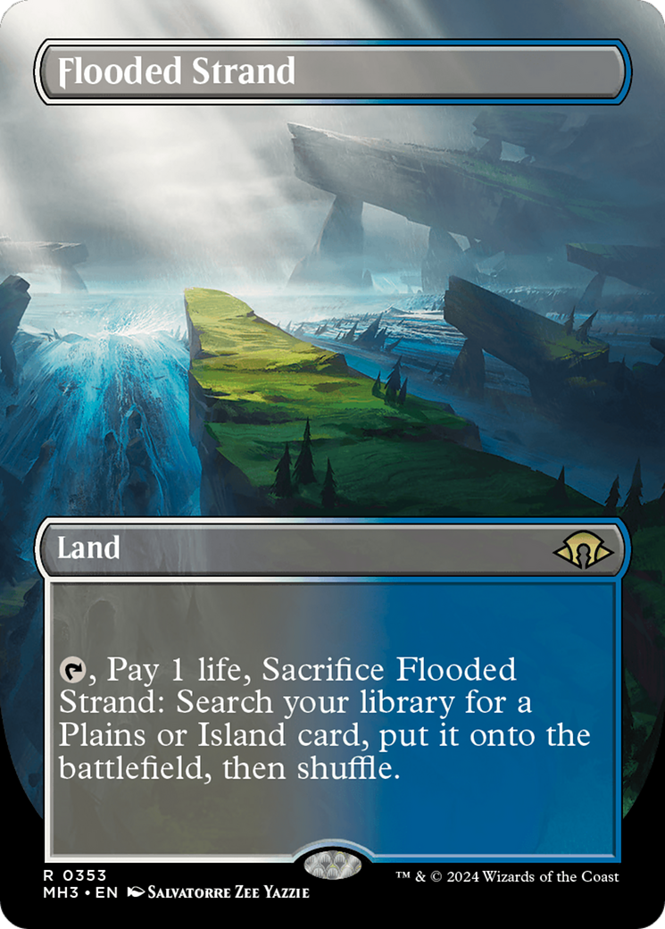 Flooded Strand (Borderless) [Modern Horizons 3] | Play N Trade Winnipeg