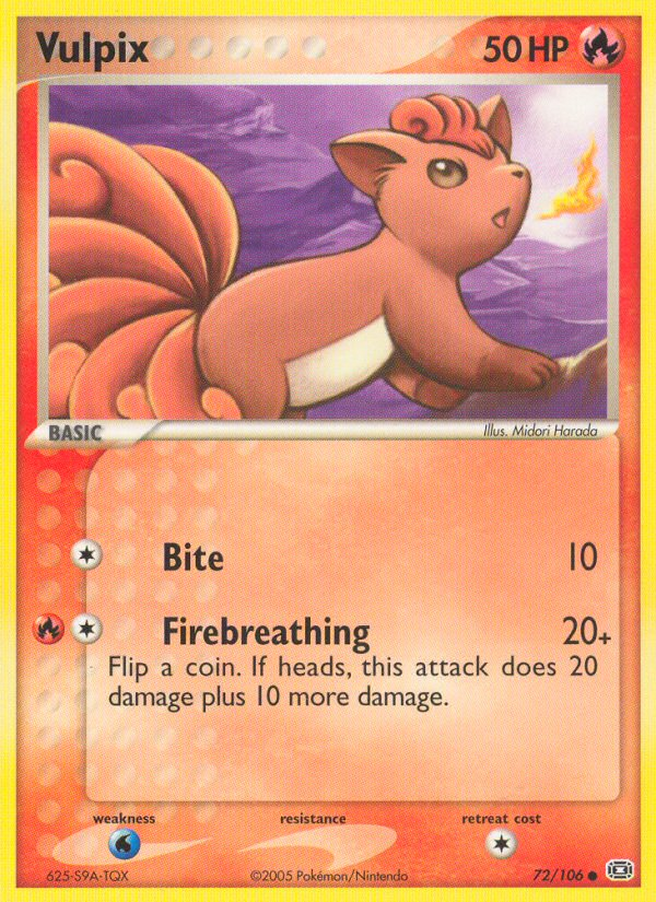 Vulpix (72/106) [EX: Emerald] | Play N Trade Winnipeg