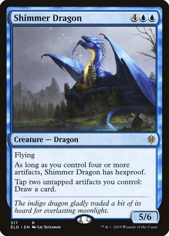 Shimmer Dragon [Throne of Eldraine] | Play N Trade Winnipeg