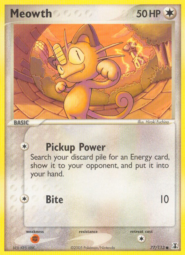 Meowth (77/113) [EX: Delta Species] | Play N Trade Winnipeg