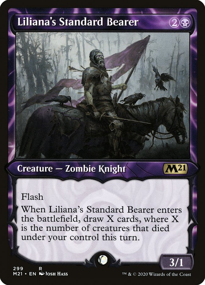 Liliana's Standard Bearer (Showcase) [Core Set 2021] | Play N Trade Winnipeg