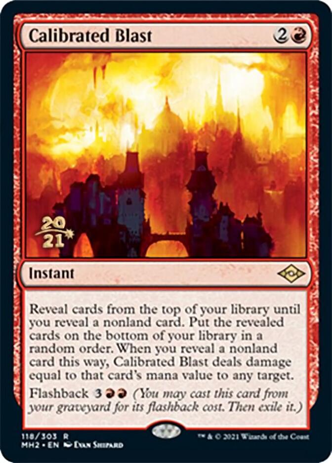 Calibrated Blast [Modern Horizons 2 Prerelease Promos] | Play N Trade Winnipeg