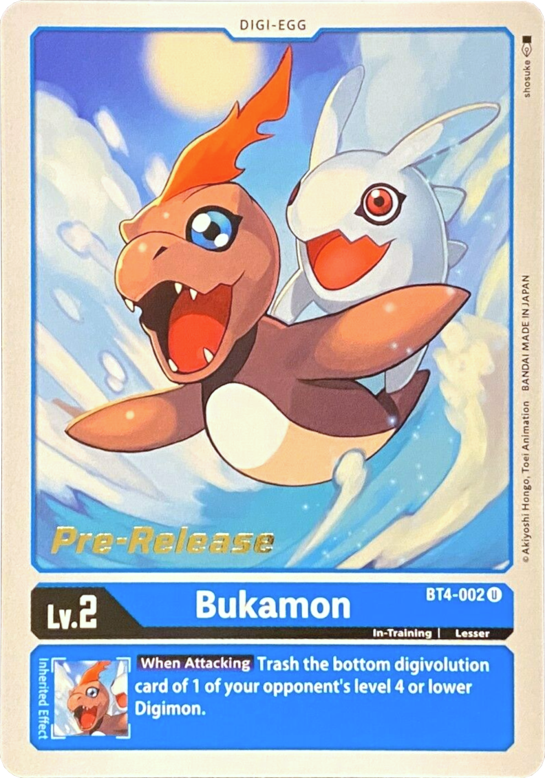 Bukamon [BT4-002] [Great Legend Pre-Release Promos] | Play N Trade Winnipeg