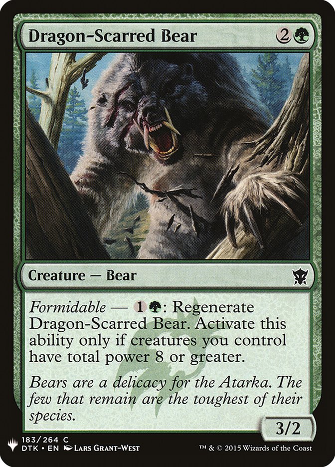 Dragon-Scarred Bear [Mystery Booster] | Play N Trade Winnipeg