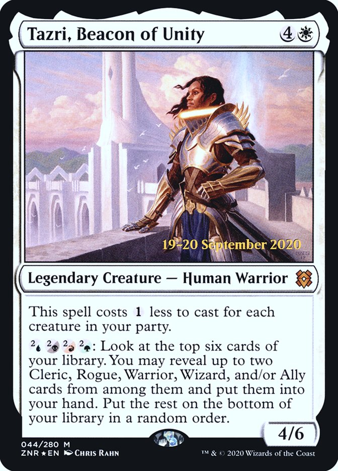 Tazri, Beacon of Unity [Zendikar Rising Prerelease Promos] | Play N Trade Winnipeg