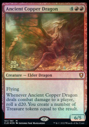 Ancient Copper Dragon [Commander Legends: Battle for Baldur's Gate Prerelease Promos] | Play N Trade Winnipeg