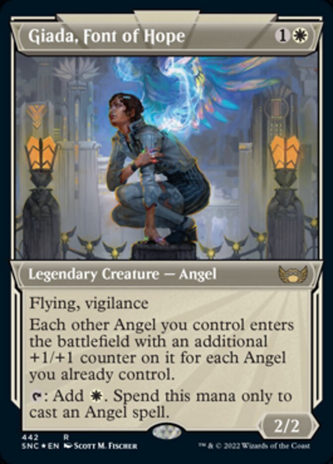 Giada, Font of Hope (Showcase Art Deco Foil Etched) [Streets of New Capenna] | Play N Trade Winnipeg