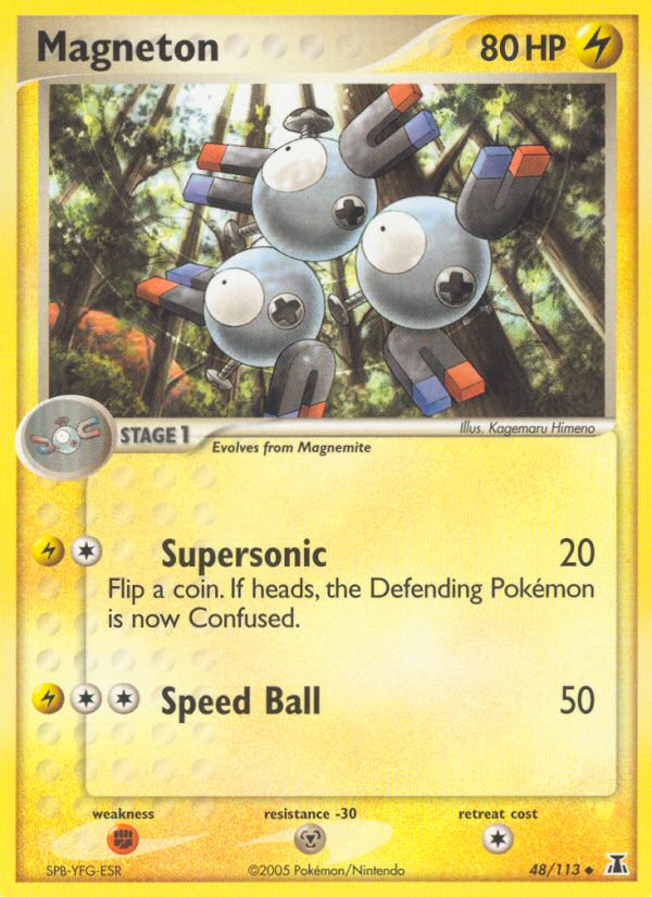 Magneton (48/113) [EX: Delta Species] | Play N Trade Winnipeg