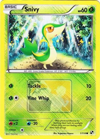 Snivy (1/114) (League Promo) [Black & White: Base Set] | Play N Trade Winnipeg