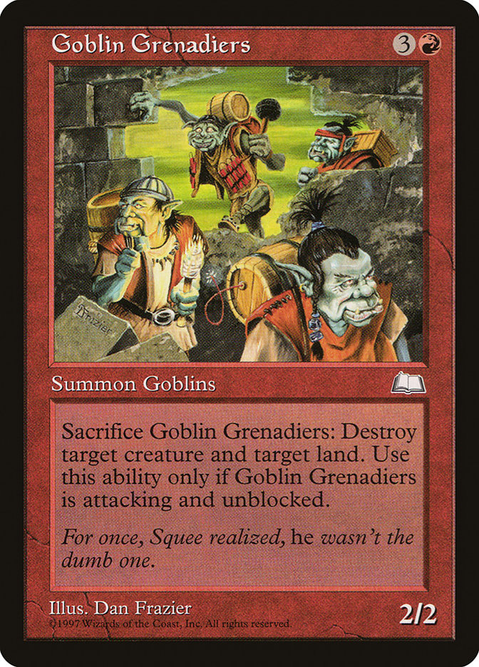 Goblin Grenadiers [Weatherlight] | Play N Trade Winnipeg