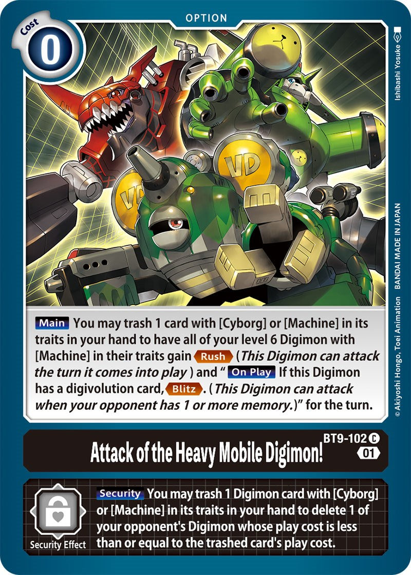 Attack of the Heavy Mobile Digimon! [BT9-102] [X Record] | Play N Trade Winnipeg