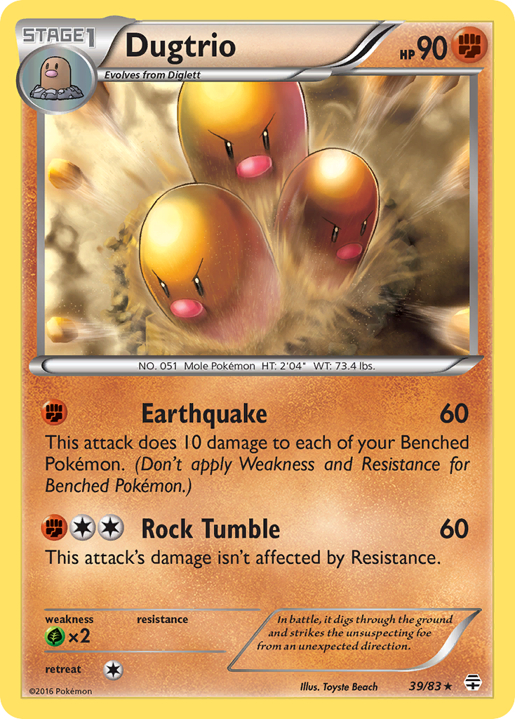 Dugtrio (39/83) [XY: Generations] | Play N Trade Winnipeg