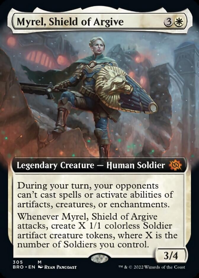 Myrel, Shield of Argive (Extended Art) [The Brothers' War] | Play N Trade Winnipeg