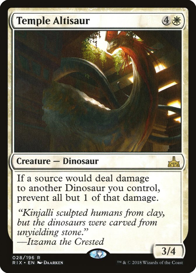 Temple Altisaur [Rivals of Ixalan] | Play N Trade Winnipeg