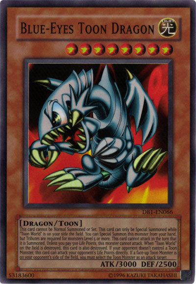 Blue-Eyes Toon Dragon [DB1-EN066] Super Rare | Play N Trade Winnipeg