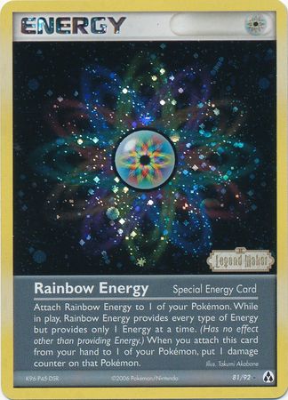 Rainbow Energy (81/92) (Stamped) [EX: Legend Maker] | Play N Trade Winnipeg