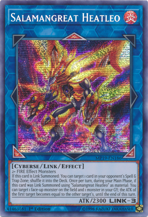 Salamangreat Heatleo [MP19-EN186] Prismatic Secret Rare | Play N Trade Winnipeg