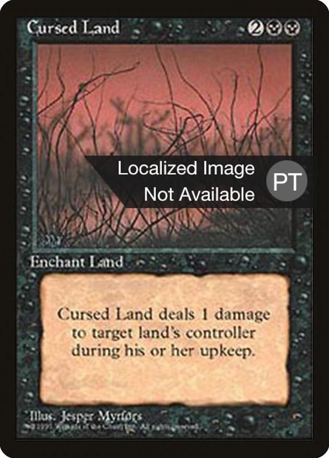 Cursed Land [Fourth Edition (Foreign Black Border)] | Play N Trade Winnipeg