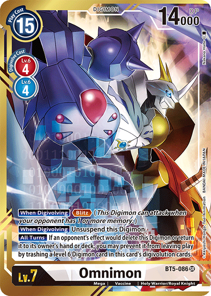 Omnimon [BT5-086] (Alternate Art - Nakano Haito) [Battle of Omni] | Play N Trade Winnipeg