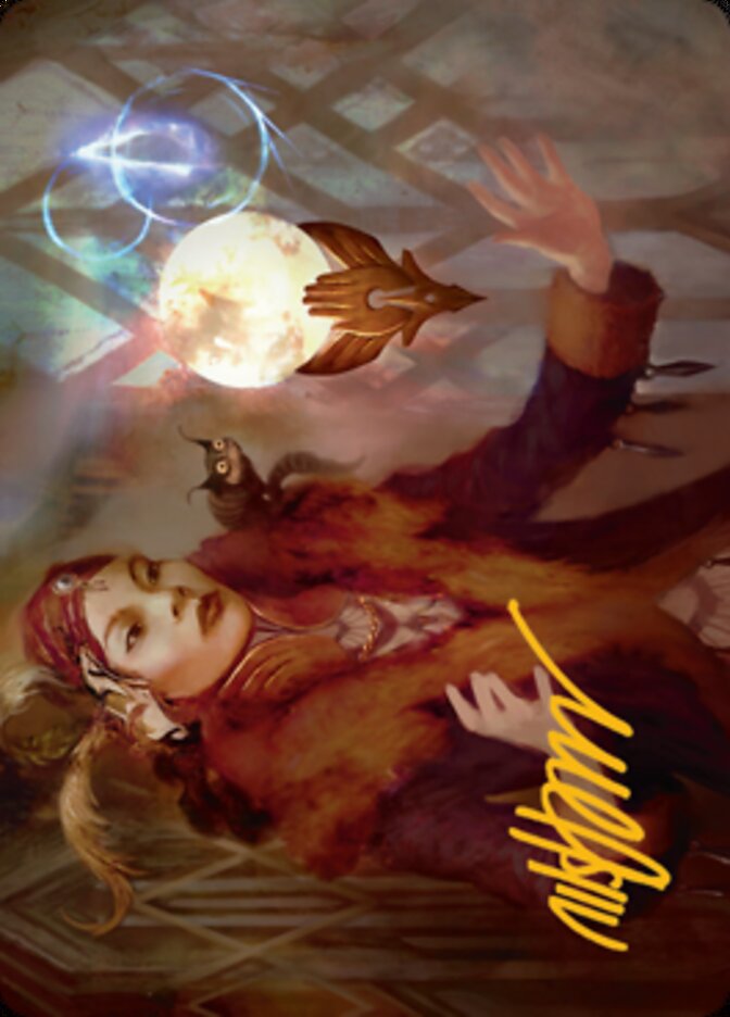 Misfortune Teller Art Card (Gold-Stamped Signature) [Streets of New Capenna Art Series] | Play N Trade Winnipeg