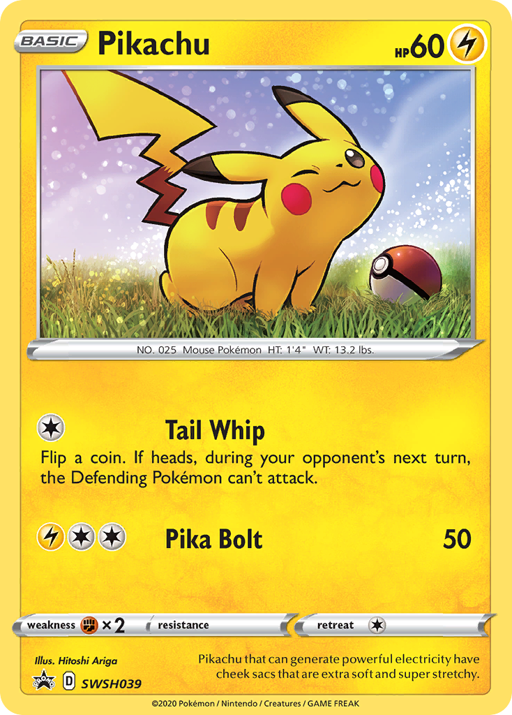 Pikachu (SWSH039) [Sword & Shield: Black Star Promos] | Play N Trade Winnipeg