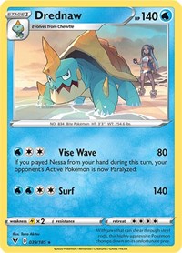 Drednaw (039/185) (Cracked Ice Holo) (Theme Deck Exclusive) [Sword & Shield: Vivid Voltage] | Play N Trade Winnipeg