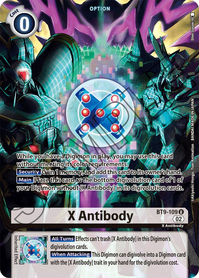 X Antibody [BT9-109] (Alternate Art) [Starter Deck: Beelzemon Advanced Deck Set] | Play N Trade Winnipeg