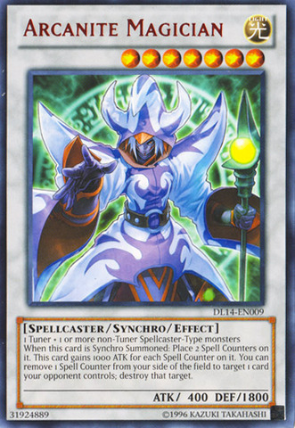 Arcanite Magician (Red) [DL14-EN009] Rare | Play N Trade Winnipeg