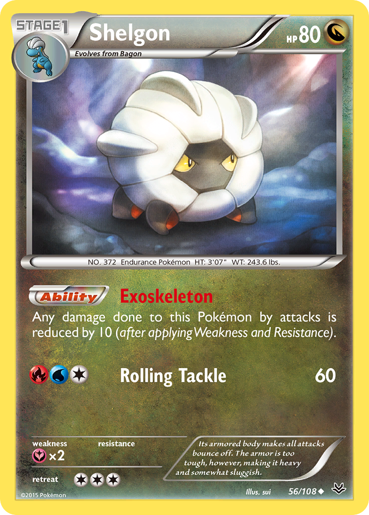 Shelgon (56/108) [XY: Roaring Skies] | Play N Trade Winnipeg