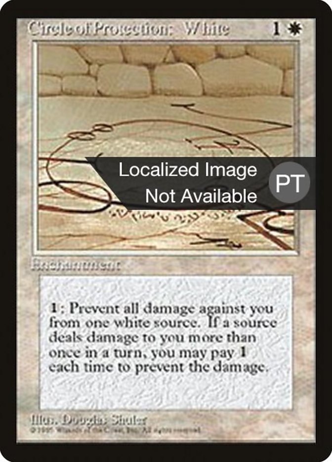 Circle of Protection: White [Fourth Edition (Foreign Black Border)] | Play N Trade Winnipeg